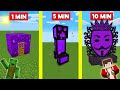 PORTAL HOUSE BATTLE BUILD CHALLENGE In Minecraft - NOOB VS PRO - Maizen Mizen Mazien Parody