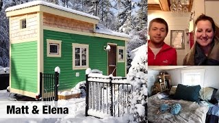 Tiny House Video Tour #1: Matt \u0026 Elena [Taunton, MA - 155 Sq Ft]