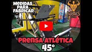 Medidas para fabricar prensa atlética de 45 grados 😱😱