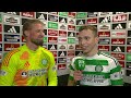 alistair johnston u0026 kasper schmeichel on the match celtic 3 0 hibernian