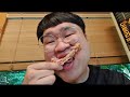 산골 원두막에서 청둥오리불고기 해물파전 도토리묵 먹방. mukbang