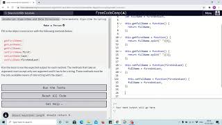 Challenge 20 - make a person - freecodecamp