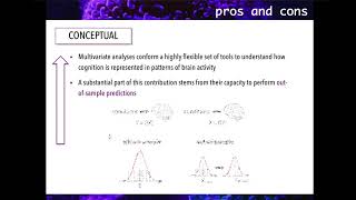 4. Multivariate analyses: an overview