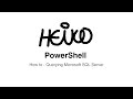 Windows PowerShell - How to - Querying Microsoft SQL Server