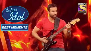 Saif Ali Khan का Powerful Guitar Play | Indian Idol Season 09