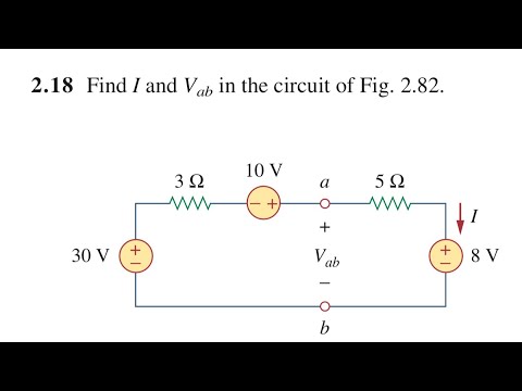 05. Find I And Vab In The Circuit Of Fig. 2.82. - YouTube