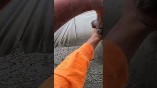 POV of shotcrete nozzle man #trending #construction #concrete #pools #shotcrete #hardwork