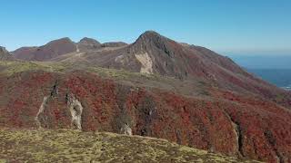 岩井川岳🍁扇ヶ鼻🍁肥前ヶ城(空撮)