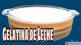 Gelatina de Leche con Grenetina