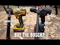 Dewalt DCD999 Powerstack 5ah vs Bosch 1330CN CORE18V 8ah | Best 18v Drill