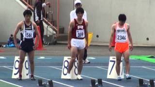 2015年　奈良陸上選手権　男子100m準決勝3組