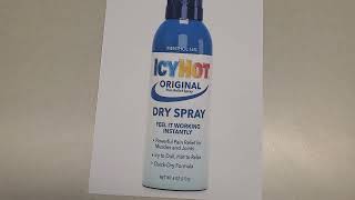 Icy Hot Original Pain Relief Dry Spray - the COMPLETE review