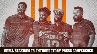 Odell Beckham Jr. Introductory Press Conference with Baker Mayfield | Cleveland