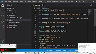 Node.js FFMPEG Project to Generate Video Thumbnail as PNG Image at Certain Time in Express
