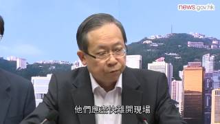 黎棟國：停止示威以防衝突 (4.10.2014)