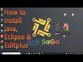 What is Java??  and How to download and install java,Eclipse & Editplus