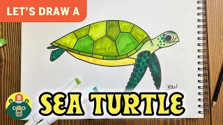 How to draw a Sea Turtle! - [Episode 81]