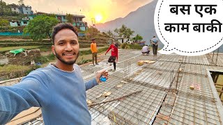 छत डालने की तैयारियाँ पूरी || Pahadi Lifestyle Vlog || Pahadi Biker || Alok Rana