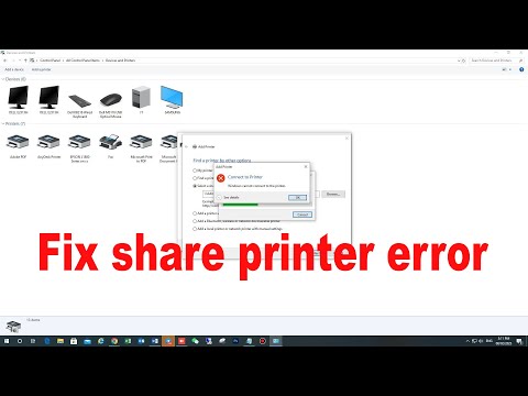 Windows cannot connect to printer