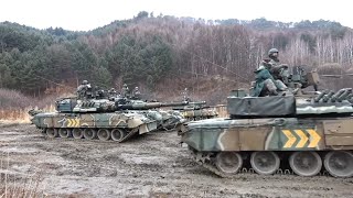 대한민국 육군 러시아제 T80U 탱크 운용장면