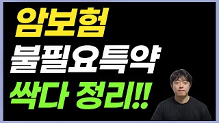 암보험추천 불필요특약 빼고 이렇게만 딱 해주세요