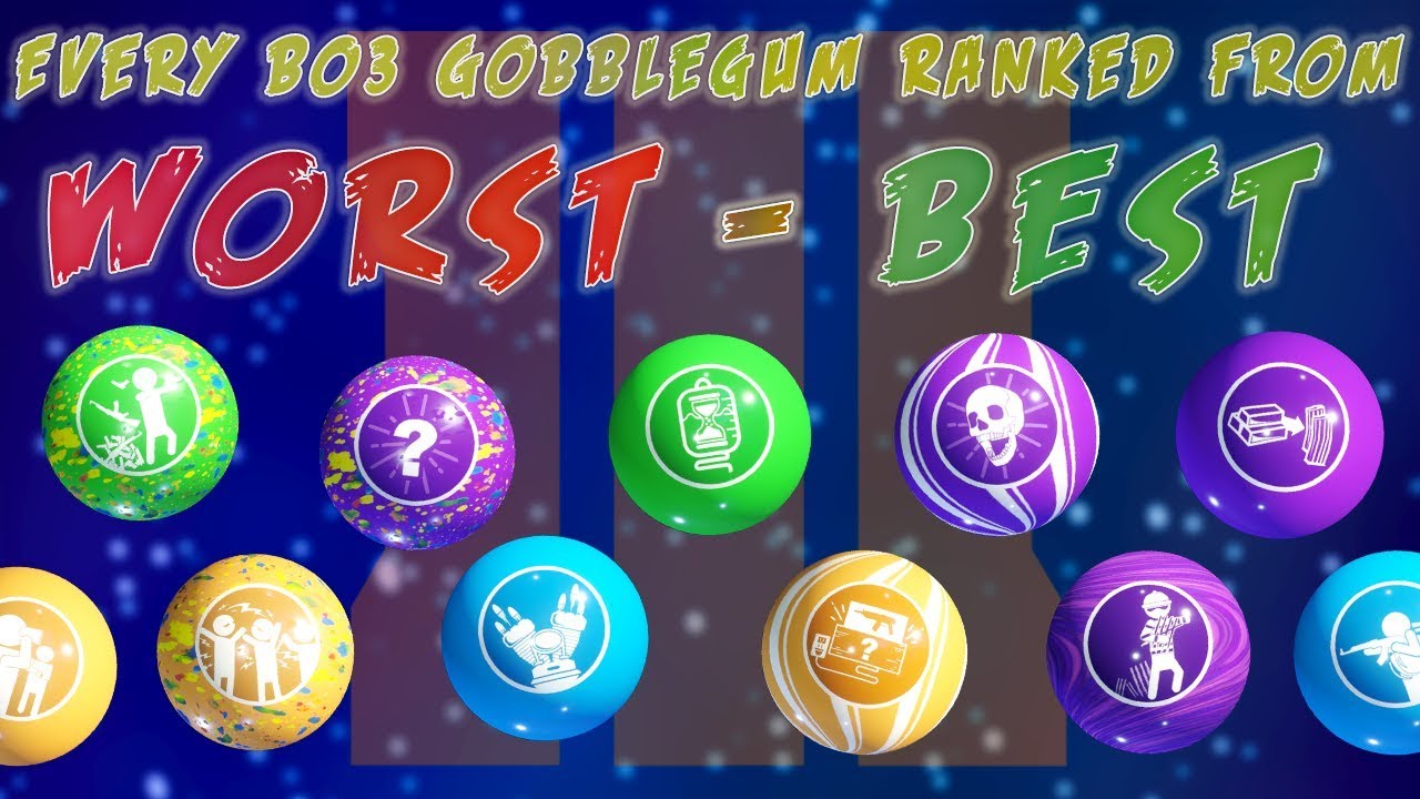 EVERY GOBBLEGUM RANKED FROM WORST TO BEST!- (Call Of Duty Black Ops 3 ...