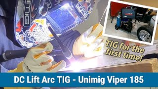DC Lift Arc TIG Welding with the Unimig Viper 185 for the first time