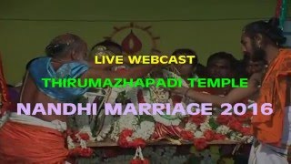 Live Webcast of Thirumazhapadi Nandi Marriage 2016