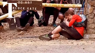 Moment Jasmin Paris reached the Barkley Marathons finish line