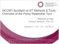 NCCMT Webinar: Policy Readiness Tool Part 1