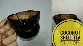 coconut shell cup making at home | DIY coconut cup | coconut shell craft | master ideas