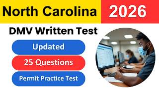 Pass the North Carolina DMV Written Test 2026 | 25 Permit Practice Questions