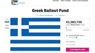 Crowdfunding campaign aims to bail out Greek people