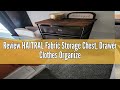 Review HAITRAL Fabric Storage Chest, Drawer Clothes Organizer - 4 Drawers Storage Organizer Unit for