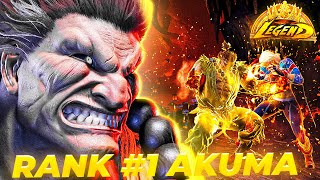 SF6 🔥 THIS AKUMA is a BEAST! BONCHAN #1 RANKED STREET FIGHTER 6 🔥📍