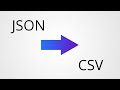 Convert JSON to CSV using Node.js and JavaScript
