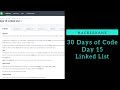Linked List || HackerRank || Day 15 || Python