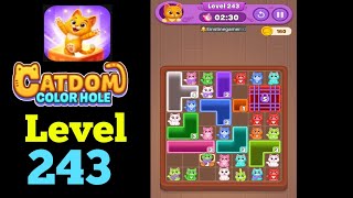 Catdom Color hole level 243 hard Walkthrough Solution