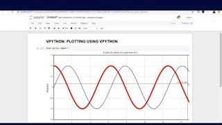 Introduction to Vpython 2d graphs and animation