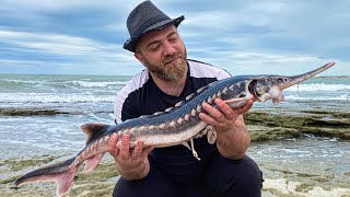 Juicy Kebab made from the freshest Caspian STURGEON! How to cook delicious sturgeon?