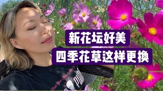 开辟新的花坛，四季花草怎么更换