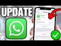 How To Update WhatsApp on iPhone