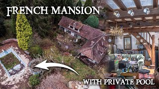 Abandoned French mansion with private POOL COMPLEX - Everything Left Behind