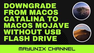 How to Downgrade from macOS Catalina to macOS Mojave without usb flash drive
