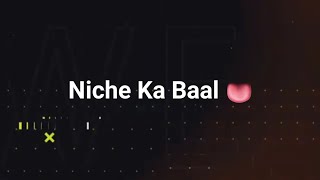 Niche Ka Baal 👅😂🍌bad boy funny shayari status gaali status poetry shayari status