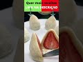 Como Fazer COXINHA DE BRIGADEIRO COM MORANGO 🍓 C/ BRIGADEIRO de LEITE NINHO #Shorts