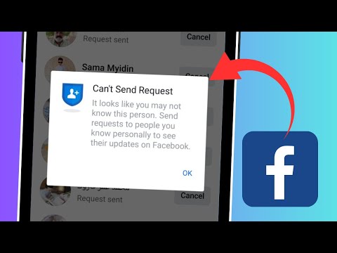 Solved: Facebook can't send request, looks like you might not know this person [2024]