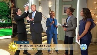 Oscarsson kröner Trump som nattens vinnare - Nyhetsmorgon (TV4)