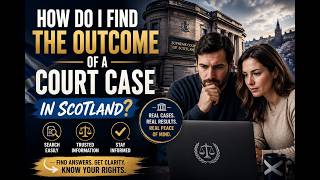 How do i find the outcome of a court case in Scotland