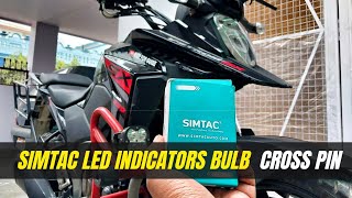 SIMTAC Led Indicator bulb Cross pin | Installation in Suzuki V-Strom 250SX @RideForGuide